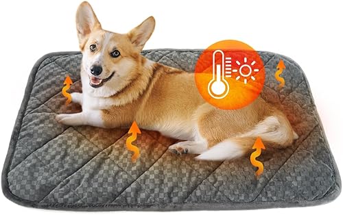 ARGOPET Cama autocalentable para gatos (30 x 19 pulgadas), alfombrilla térmica cálida para mascotas con parte inferior antideslizante, lavable a