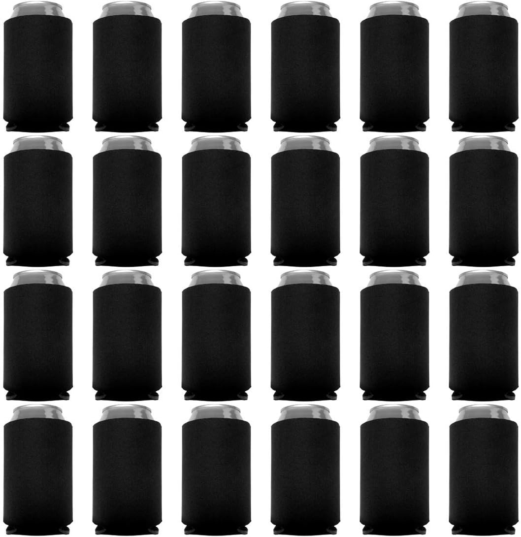 Can Cooler Sleeves Blank Poly Foam (48, Navy Blue)