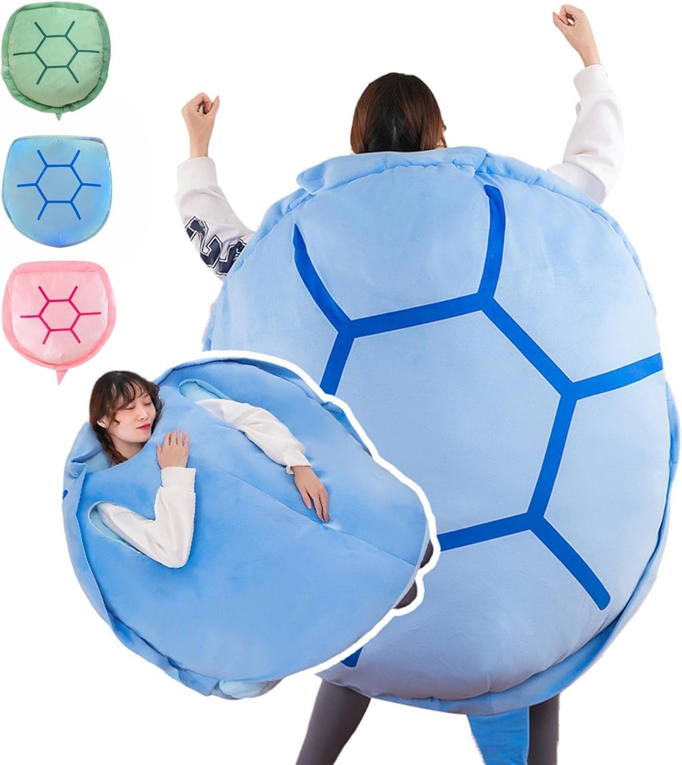 亀の甲羅クッション 着ぐるみ ぬいぐるみ 特大サイズ 着用可能 クッション 抱き枕 カメ ぬいぐるみ 座布団 座椅子 人をダメにする