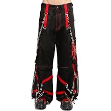 Tripp NYC Spider Zip Off Pants [BLACK/RED]