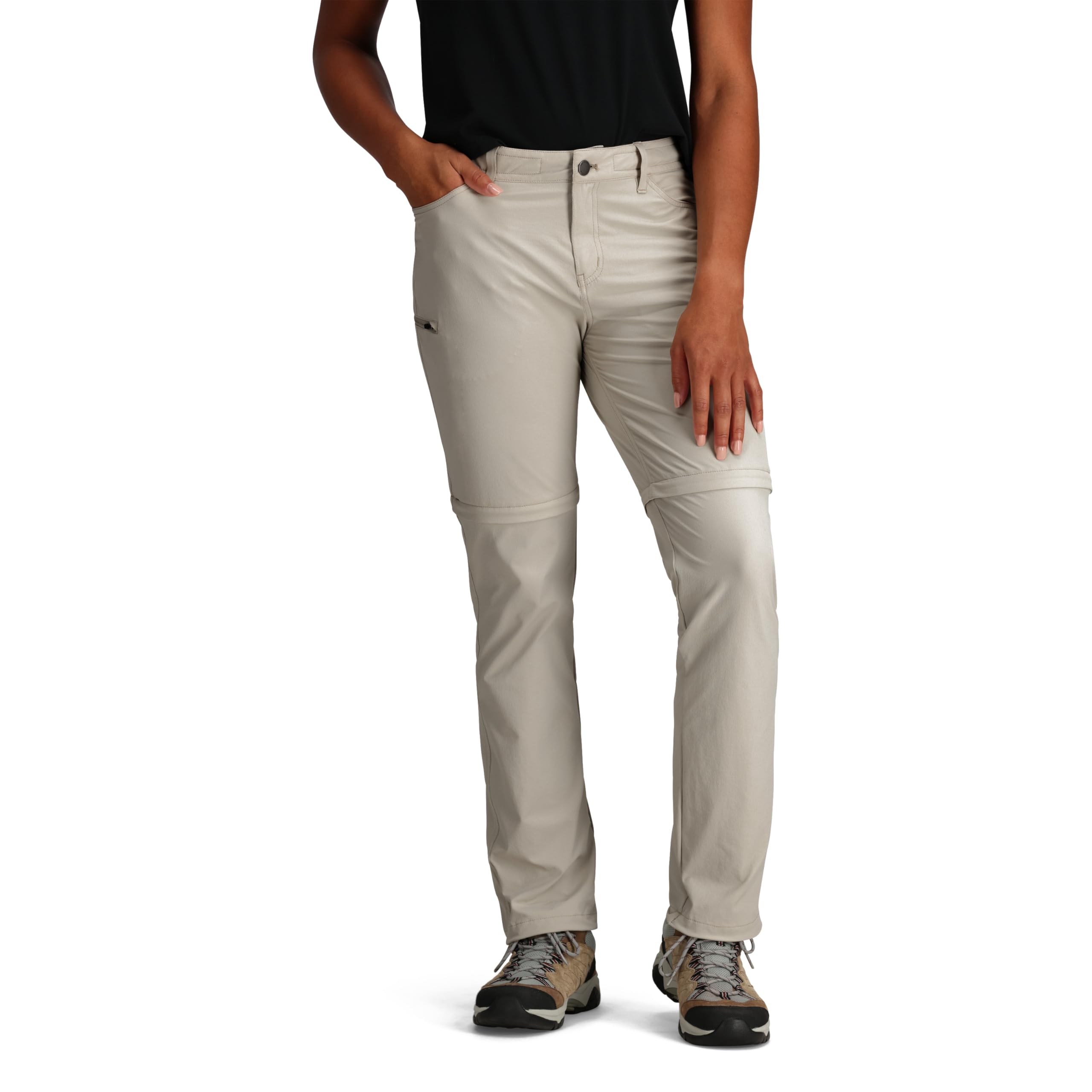 Outdoor Research Pantaloni convertibili Ferrosi Donna - Attrezzatura da Escursionismo Ar, Sabbia scura., 40