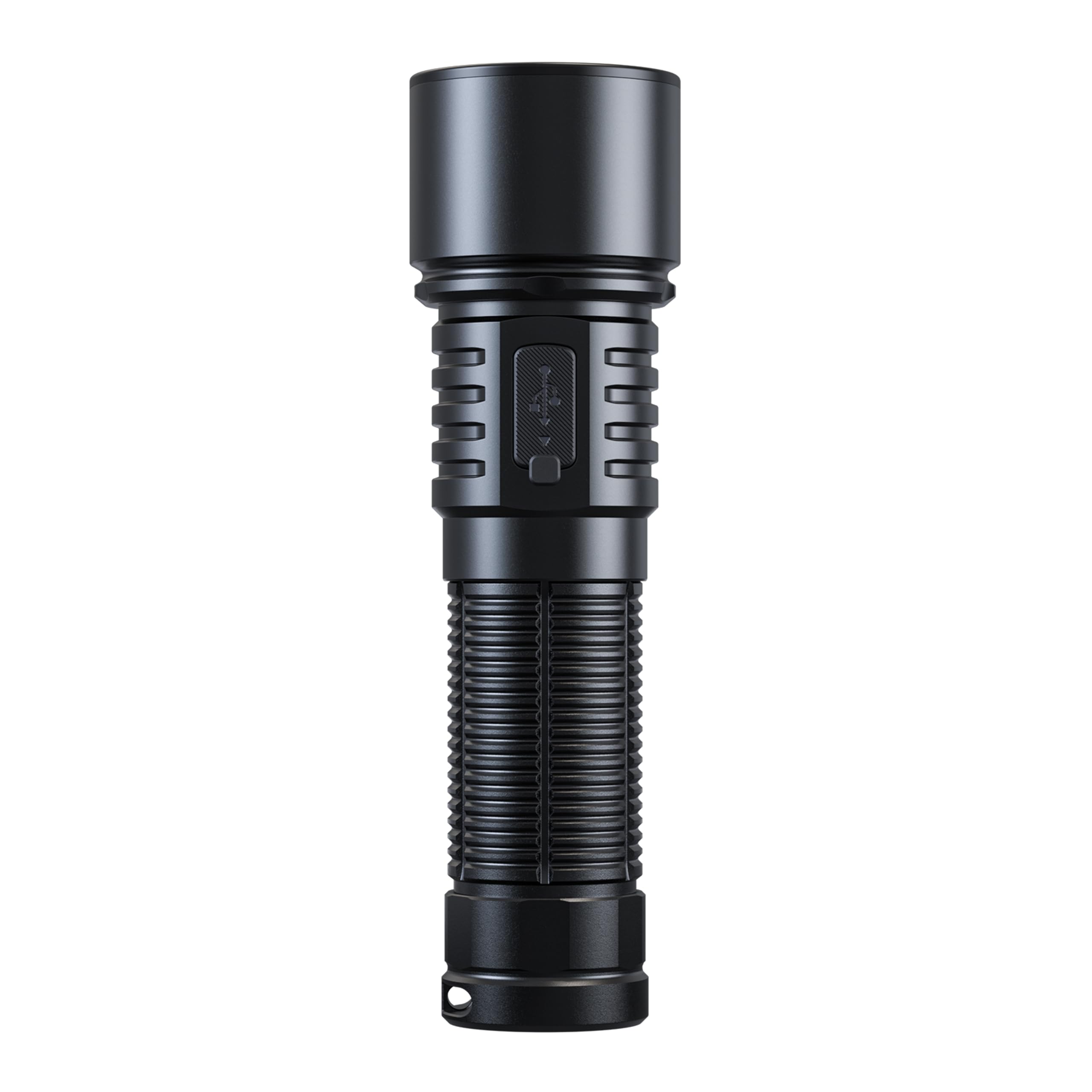 FENIX LD45R - Torcia elettrica ricaricabile per lavoro e esterni, 2800 lumen, 480 m, 65 ore massime, sistema avanzato di messa a fuoco elettronica con controllo della messa a fuoco rotante, schermo
