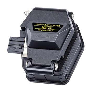 Ubersweet HB-6C Optical Fiber Cleaver Cable Cutting Tool High Precision Optical Fiber Cleaver Stable Angle Stainless Steel Slides