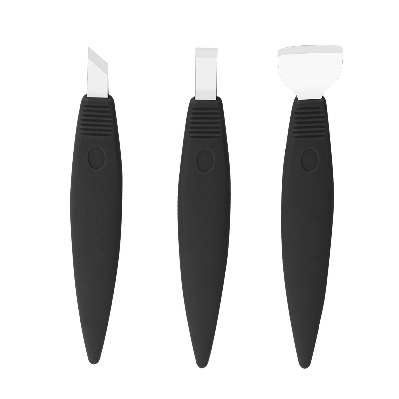 Akozon Pedicure Knife Set for Feet, 3Pcs Stainless Steel Tools Ingrown ingrown toenail Knife Toe Nail Correction Dead Skin rBlack Kit r Professional Foot Repair Sharp Blade Corn Callus(Black