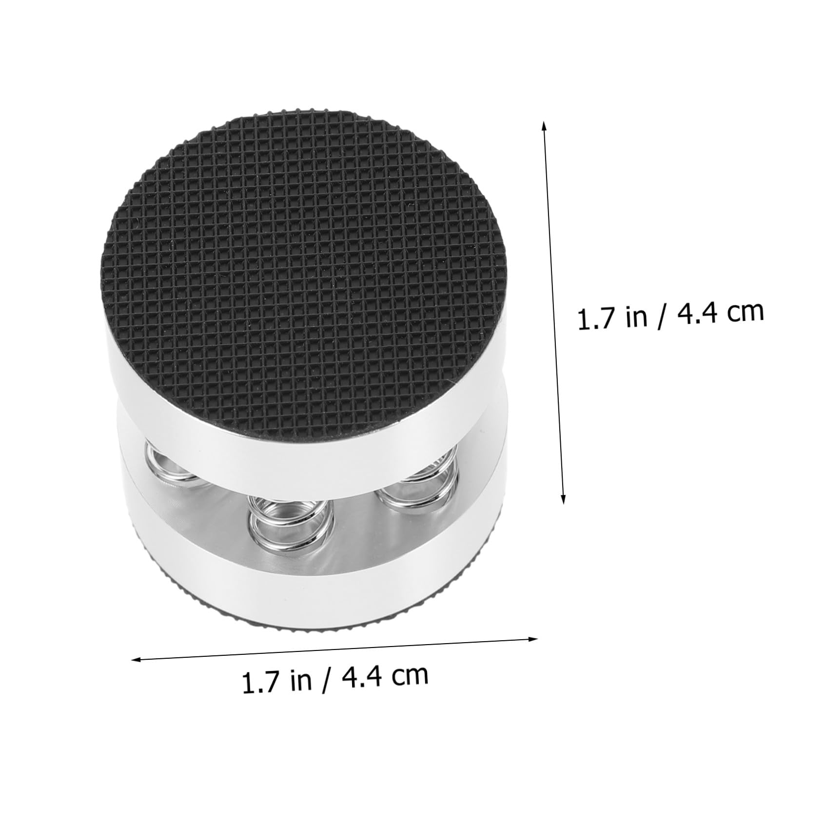 NUOBESTY 4 Pezzi Piedini a Molla per Altoparlanti Smart Speaker Antishock in Lega di Alluminio e Gomma, Stabilità Garantita per Uso Domestico e Ktv