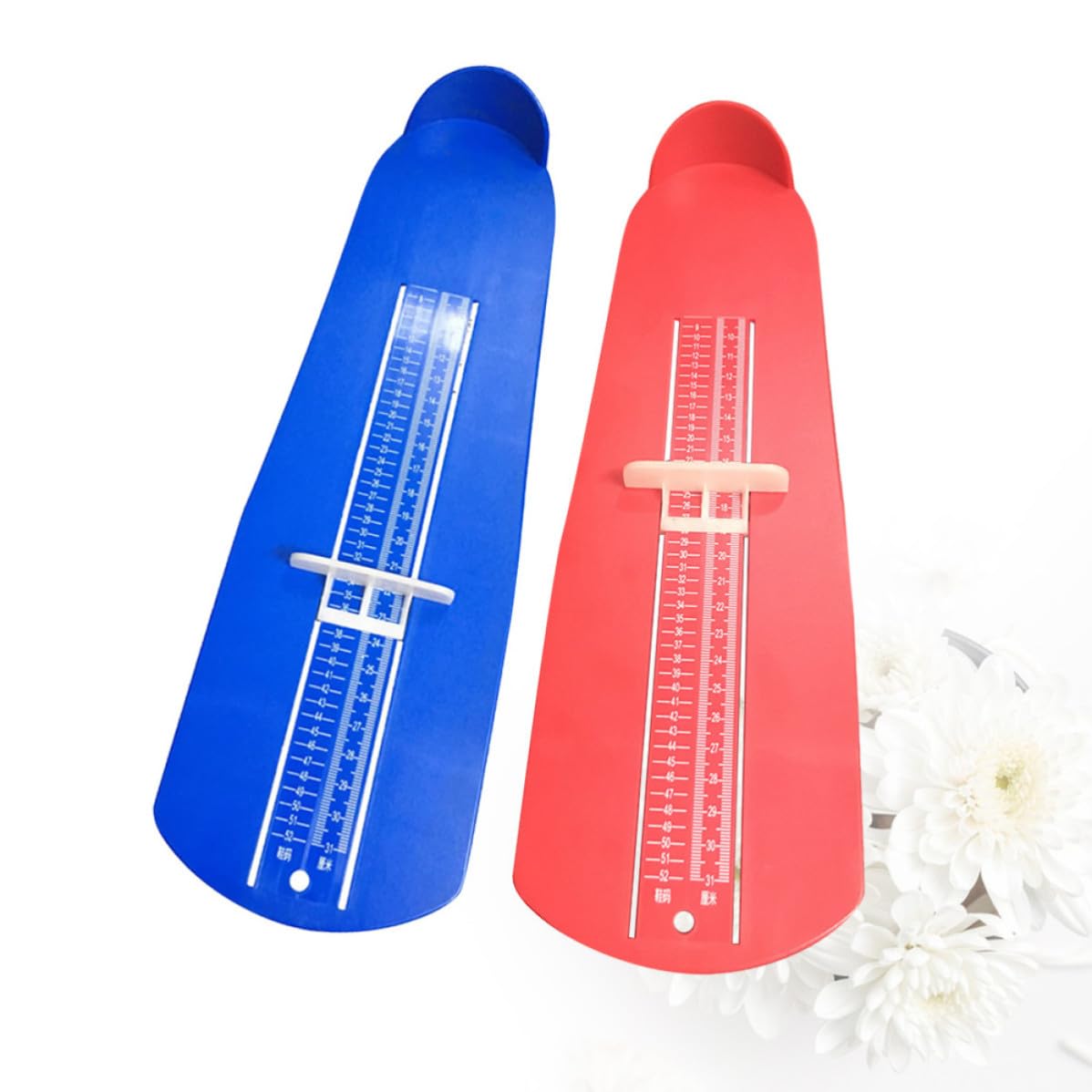 Foot Measuring Device for Adults and Plastic Shoe Size Measure Gauge with Foot Ruler Easy to Carry for Accurate Shoe Measurement at Home or Online Shopping