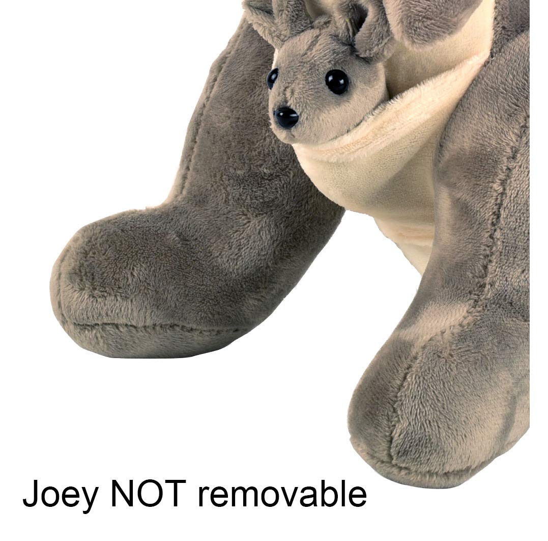plush kangaroo with removable baby