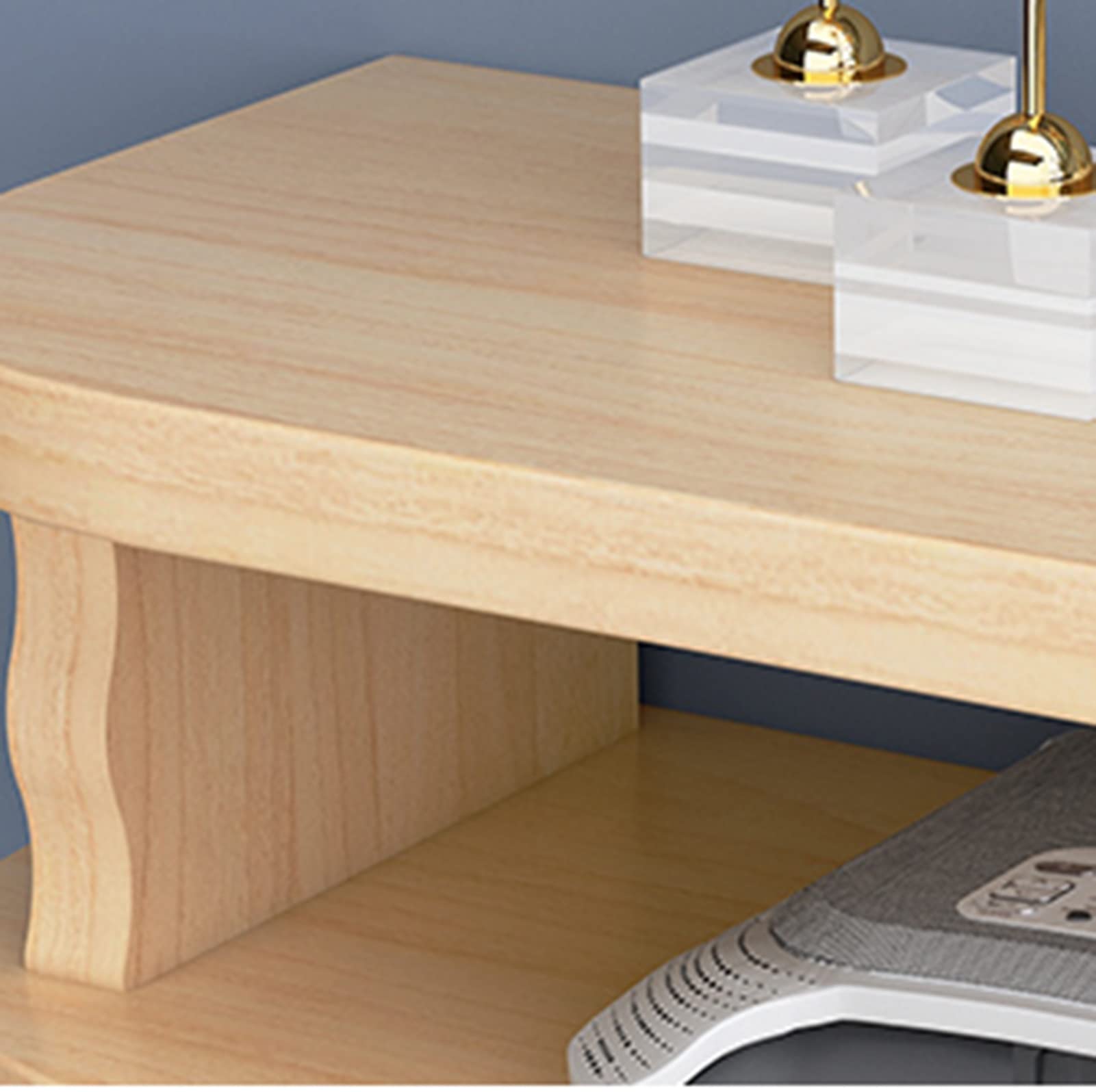 Mobile TV fluttuante da parete con supporto WiFi, in legno massello, organizer per console multimediale per nascondere il cavo, mensola per TV a parete per lettore DVD, TV box e telecomandi (100 x 22