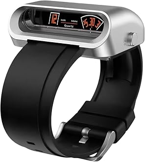 Mens Driver Jump Hour Watches,Unique Futuristic Retro Creative Quartz Disc Wristwatches, Stainless Steel or Rubber Band (Full silver)