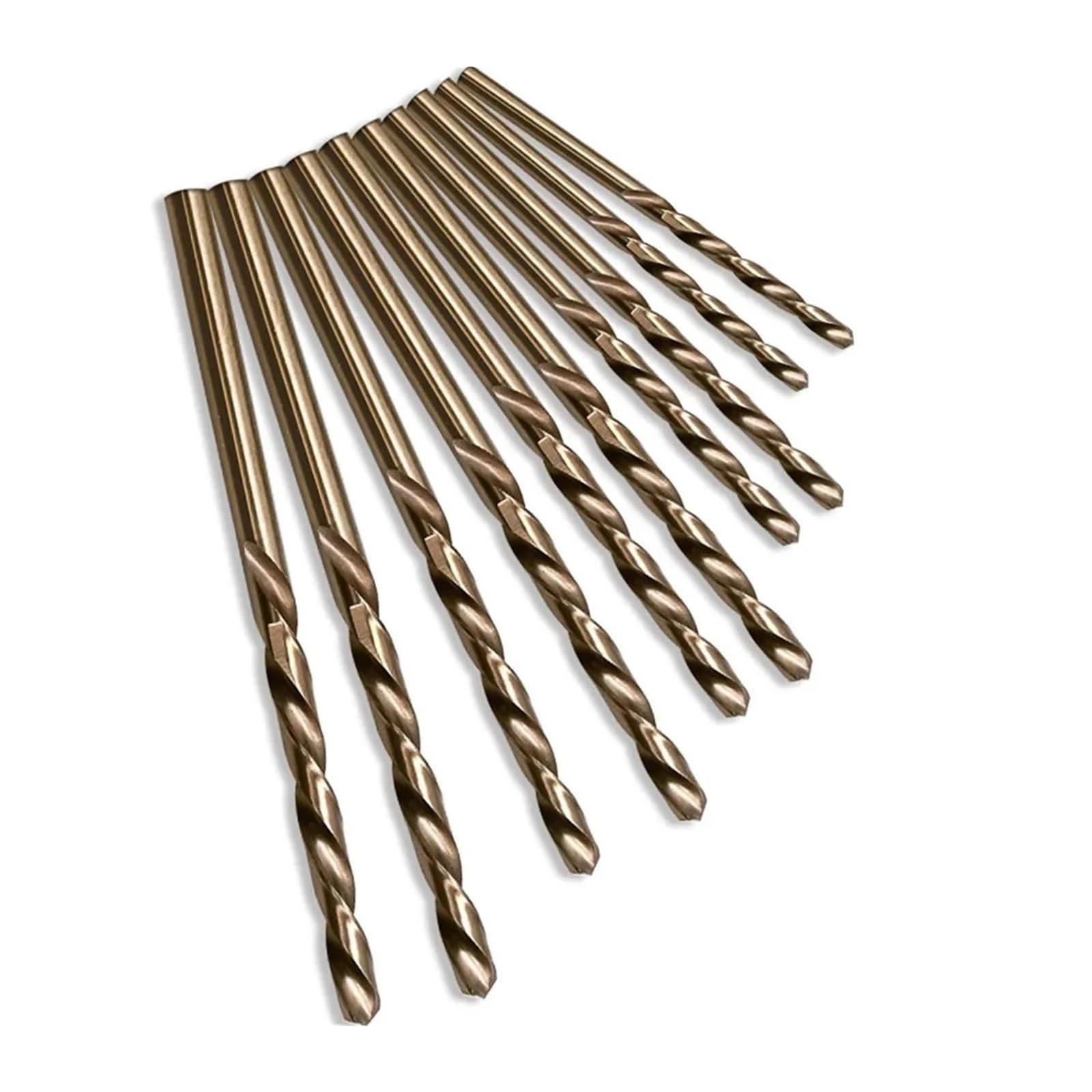Brocas HSS de cobalto M35, 10/20/50 Uds., for perforación acero inoxidable | Brocas de cobalto con mango recto for mecanizado de metales duros y acero inoxidable(20pcs)
