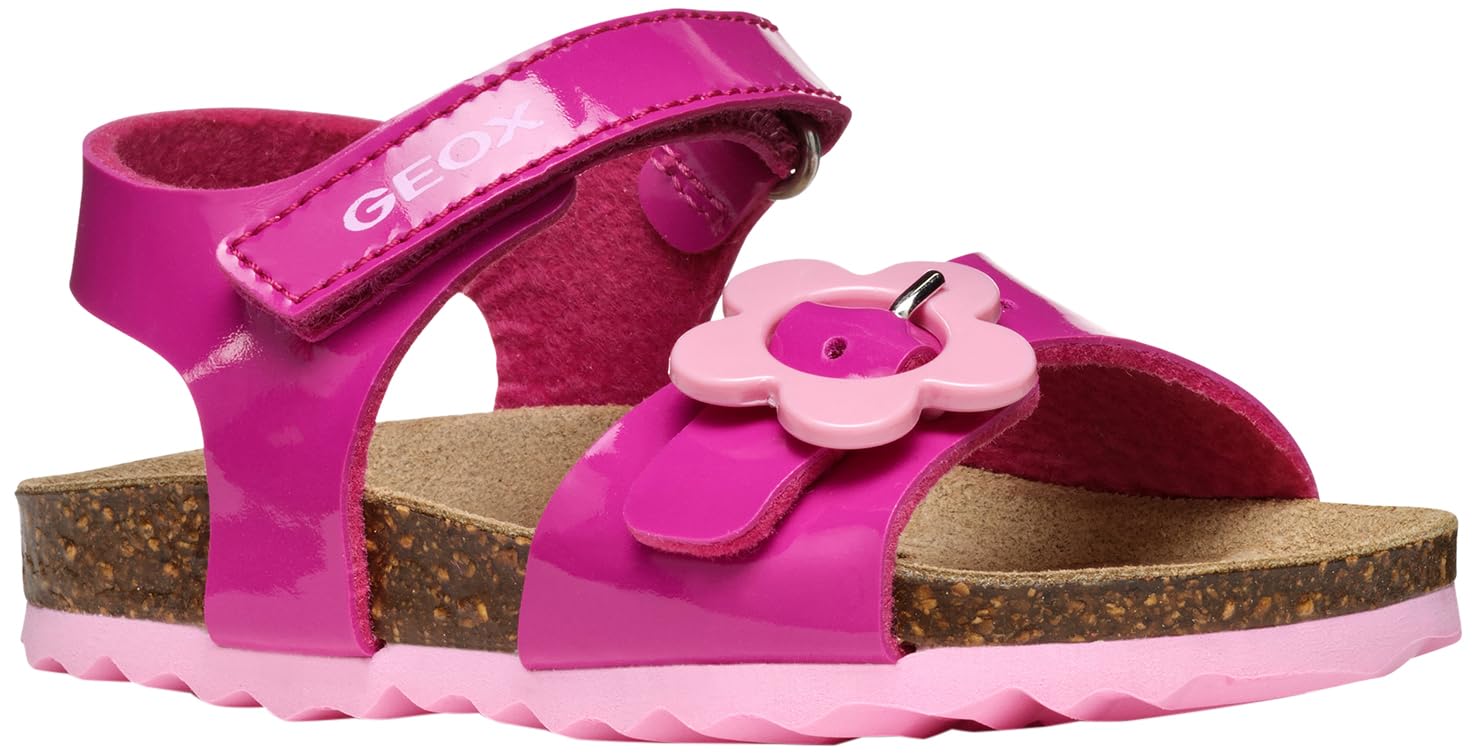 Geox B SANDAL CHALKI GIRL, Girls’ Sandal, Dk Pink,