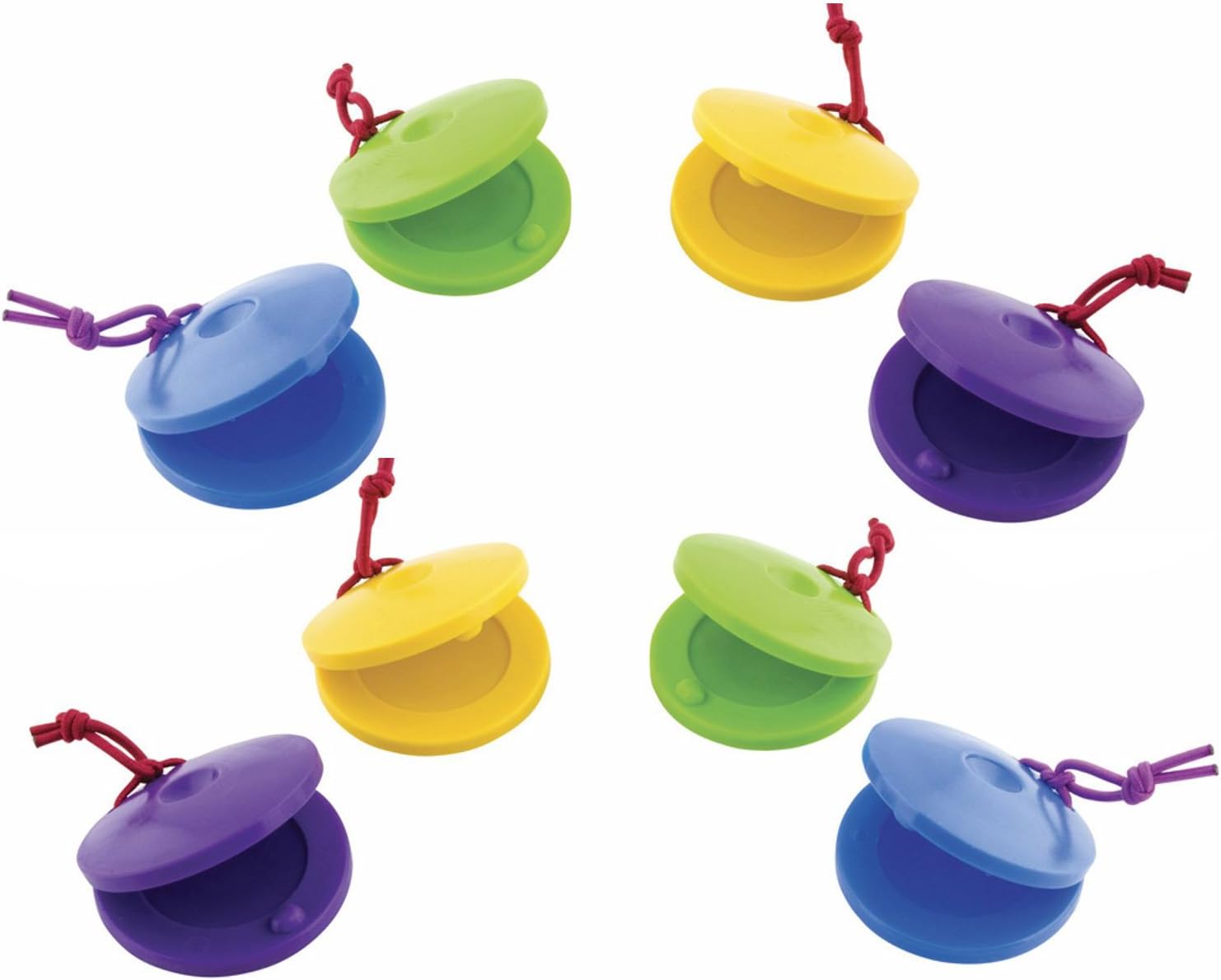 Plastic Finger Castanets - Set of 8