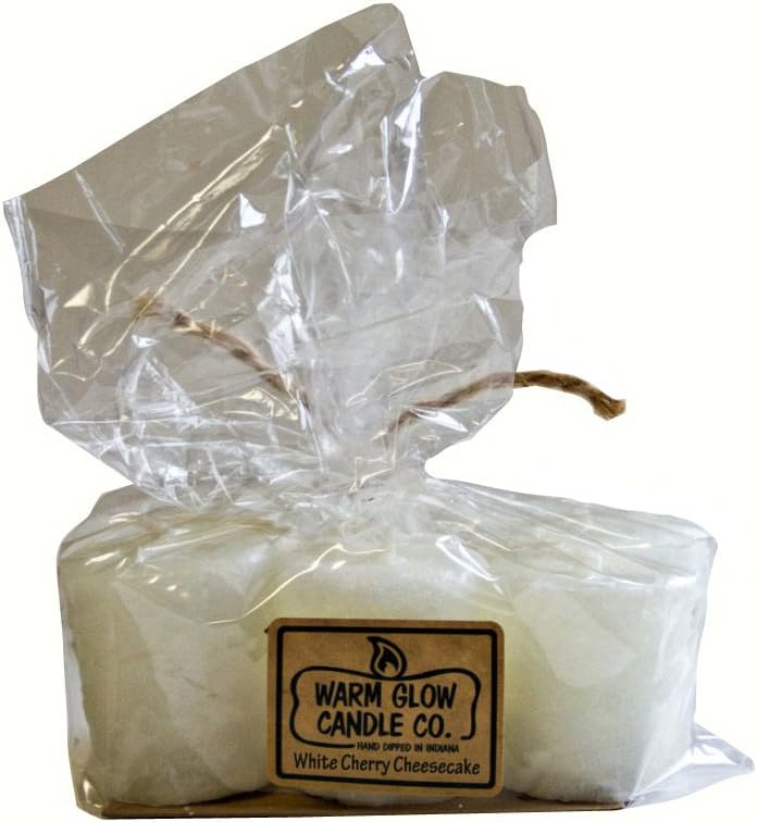 Warm Glow Candle Company White Cherry Cheesecake Votive Candles (6 Pack)