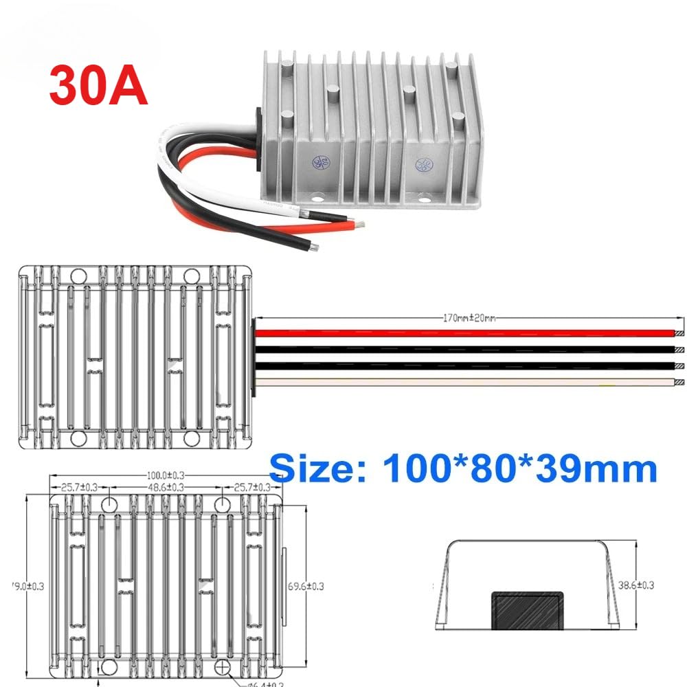 12V 24V 9-36V TO 25A DC Boost Converter Voltage Stabilizer Regulator Transformer Module