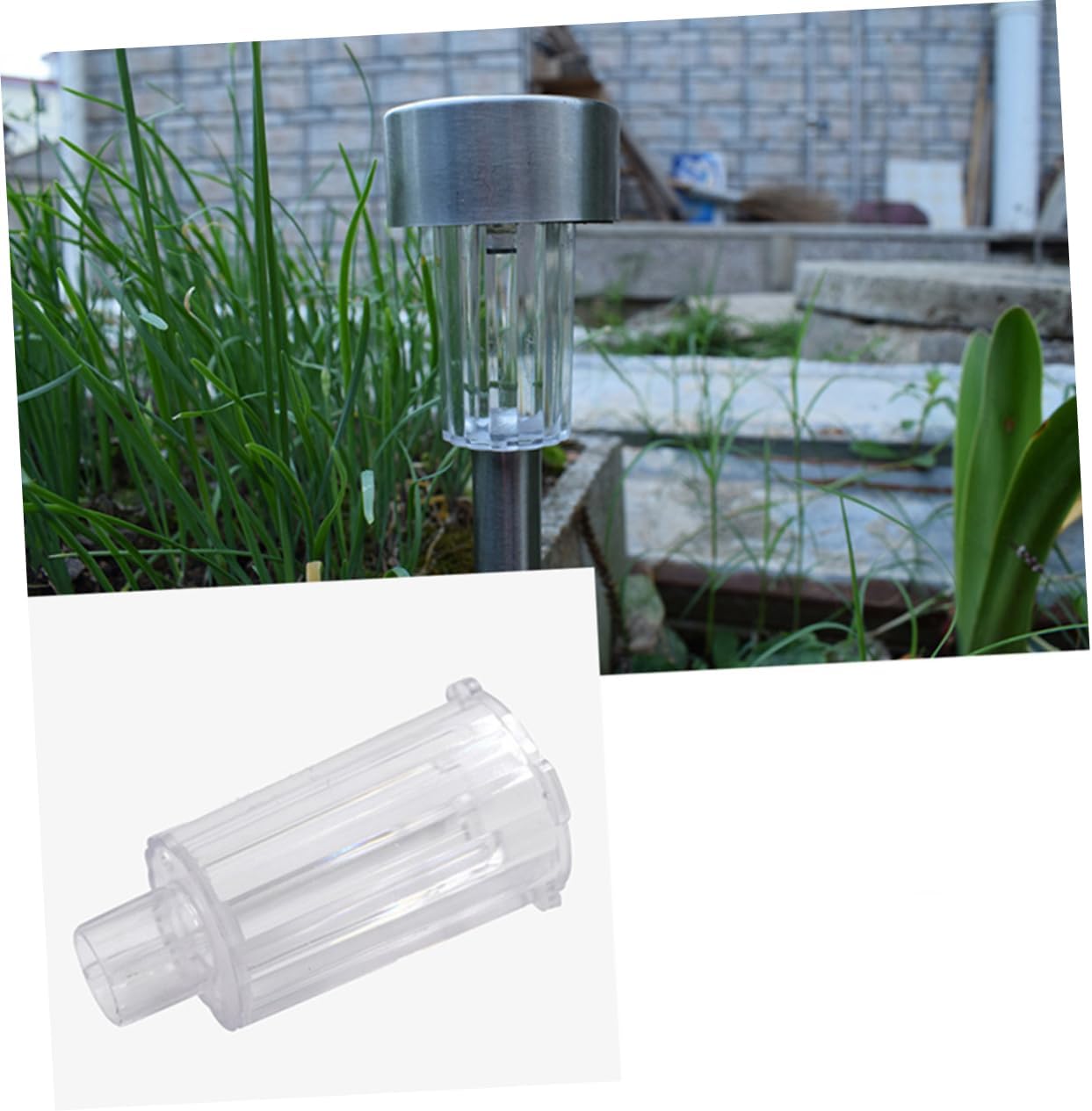 Angoily 8pcs Solar Ground Plug Led Garden Lights Stainless Steel Tube Outdoor Decor Lights Energy-Saving Pathway Lamp for Patio