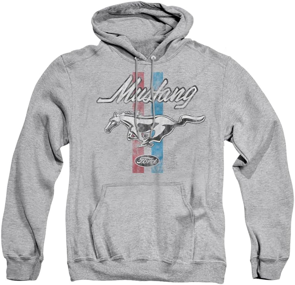 Popfunk Ford Mustang Mustang Stripes Unisex Adult Pull-Over Hoodie