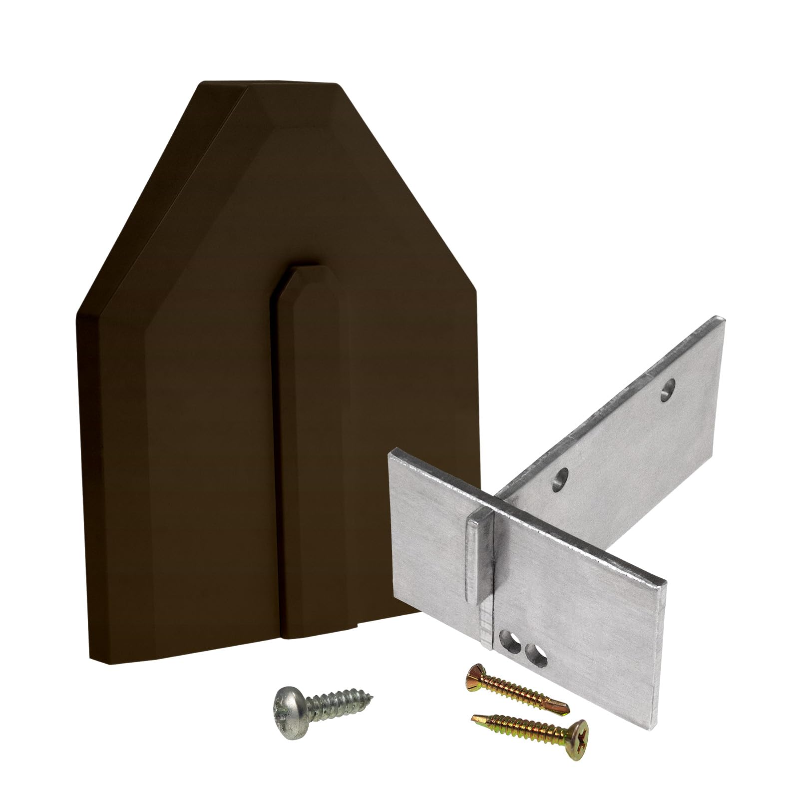 Truly Pvc Supplies Brown Trumax Glazing Bar Side-Fix End Cap Replacement Kit (Single)
