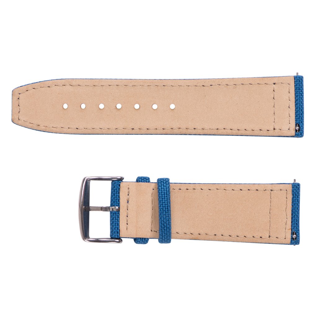 Clockwork Synergy® - Cordura Quick Release Watch Band (20mm, Blue)