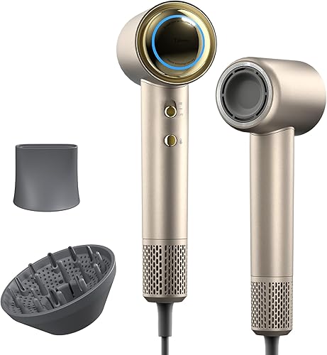 Miniatura 1 de Tideway Secador de pelo profesional de alta velocidad iónico 110,000 RPM, secador de pelo compacto con difusor magnético, secado rápido con motor