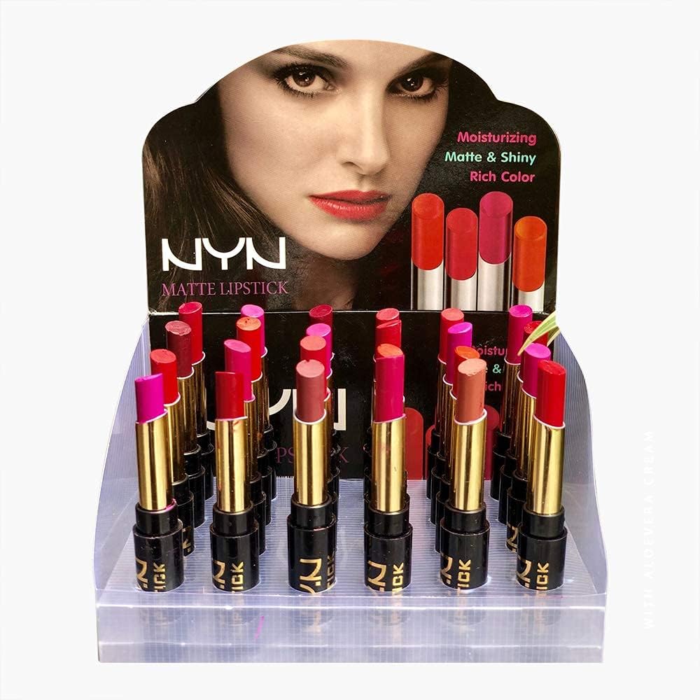 HUDACRUSH Matte Finish NYN Original 24pcs Lipstick Set