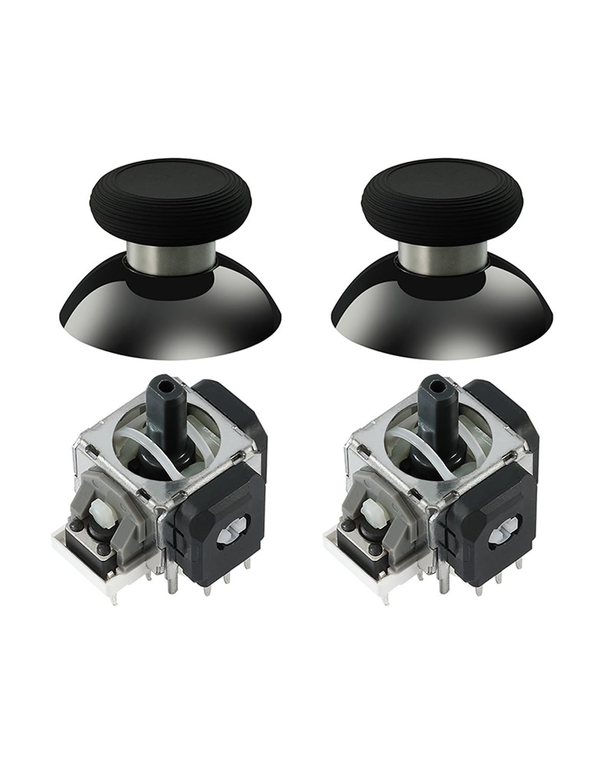 GuliKit TMR Electromagnetic Joystick, Drift Protection, Super Smooth Replacement Repair Part, Long Life, Excellent Temperature Stability, Compatible with Switch Pro Controller, Includes 2 Stick Caps