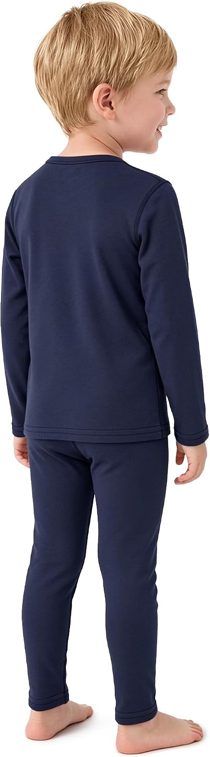 Boys Thermal Underwear Set Soft Fleece Base Layer Sets 4-10Y