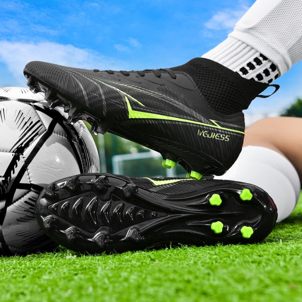 Fußballschuhe Herren High Top Jugendliche Athletics Trainingsschuhe Outdoor Sport Professionelle Kinder Fussballschuhe Kunstrasen Football Shoes Fußball Stiefel Unisex - 5