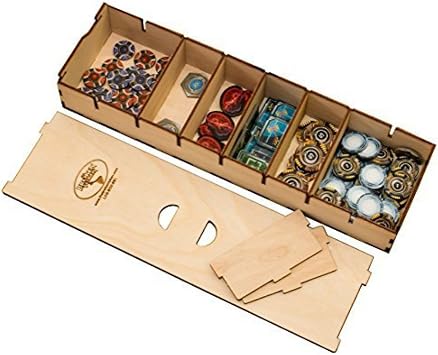 The Broken Token Long Bits Box - Wooden Token and Game Pieces Organizer for Board Games