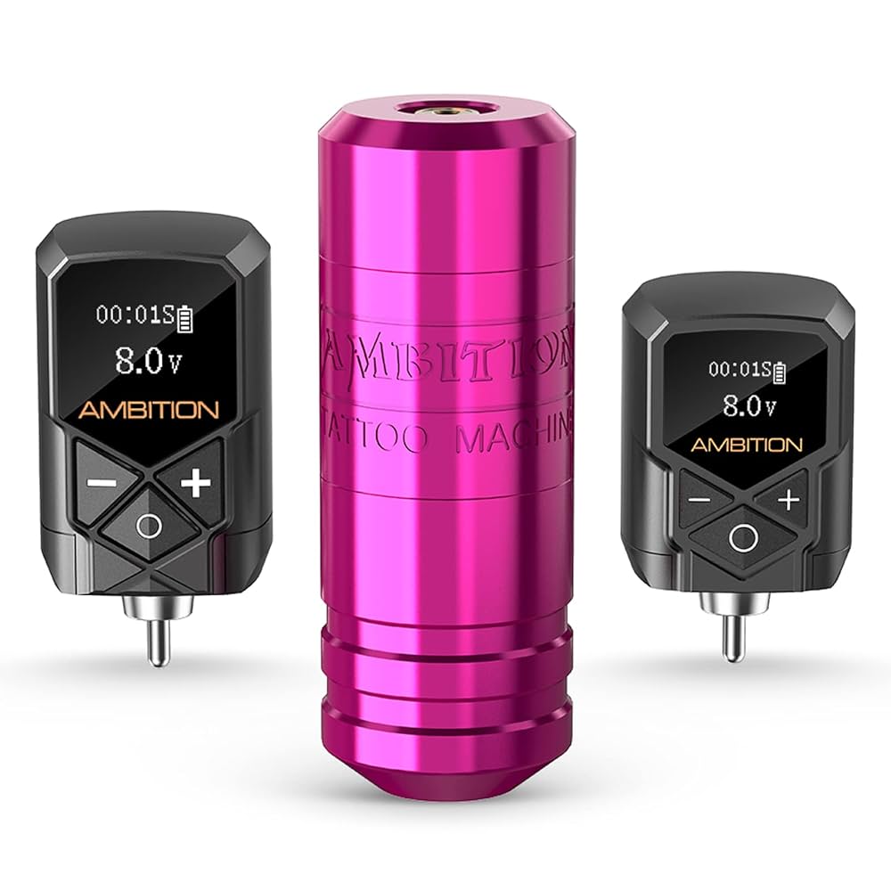 Ambition Torped36　tattoo machine set Ambition Torped 36mm Rotary Tattoo Pen Machine