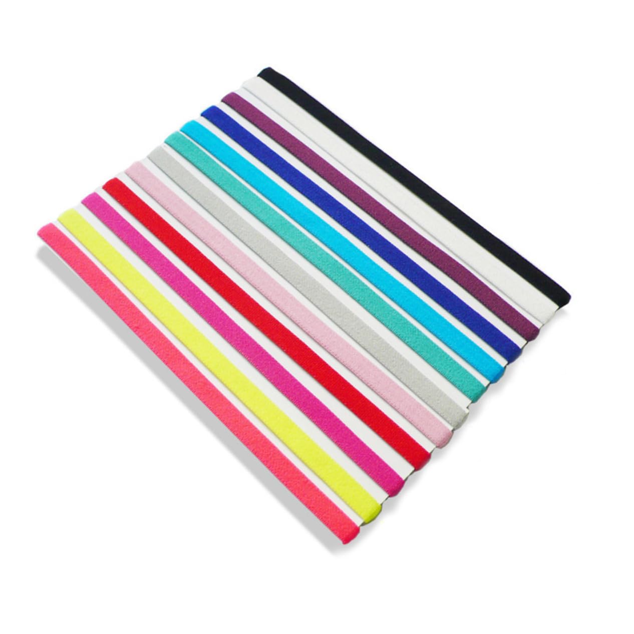 30 Piezas Diadema De Fitness Diadema Elástica De Yoga De Fútbol Antideslizante Pulsera Mordedor Turbante Lazos Elásticos para El Cabello Deportiva
