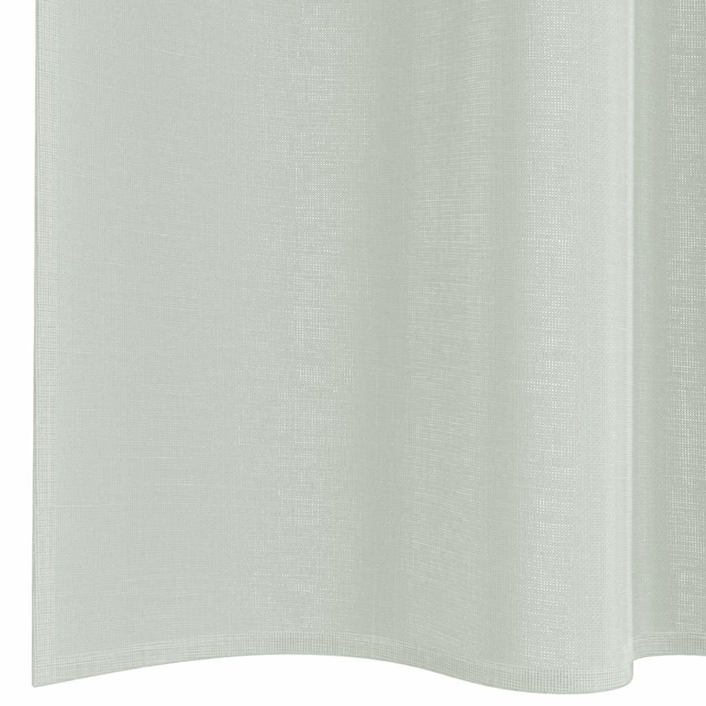 Voile Vorhänge mit Stangentaschen, 2 Stück Hellgrau, 140x175 cm, 100% Polyester, semi-transparent, Sichtschutz und Sonnenschutz für Wohnzimmer Schlafzimmer Küche