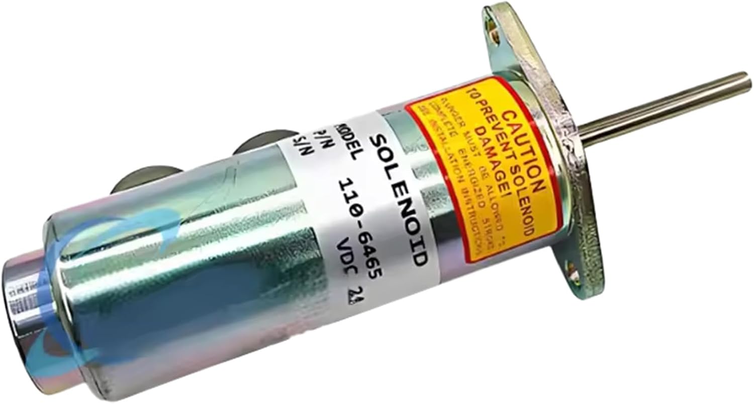 24V Shut-Off Solenoid Valve 6T-4122 Fits for Caterpillar CAT 814B 824G 824C 814F 824G II Wheel Dozer