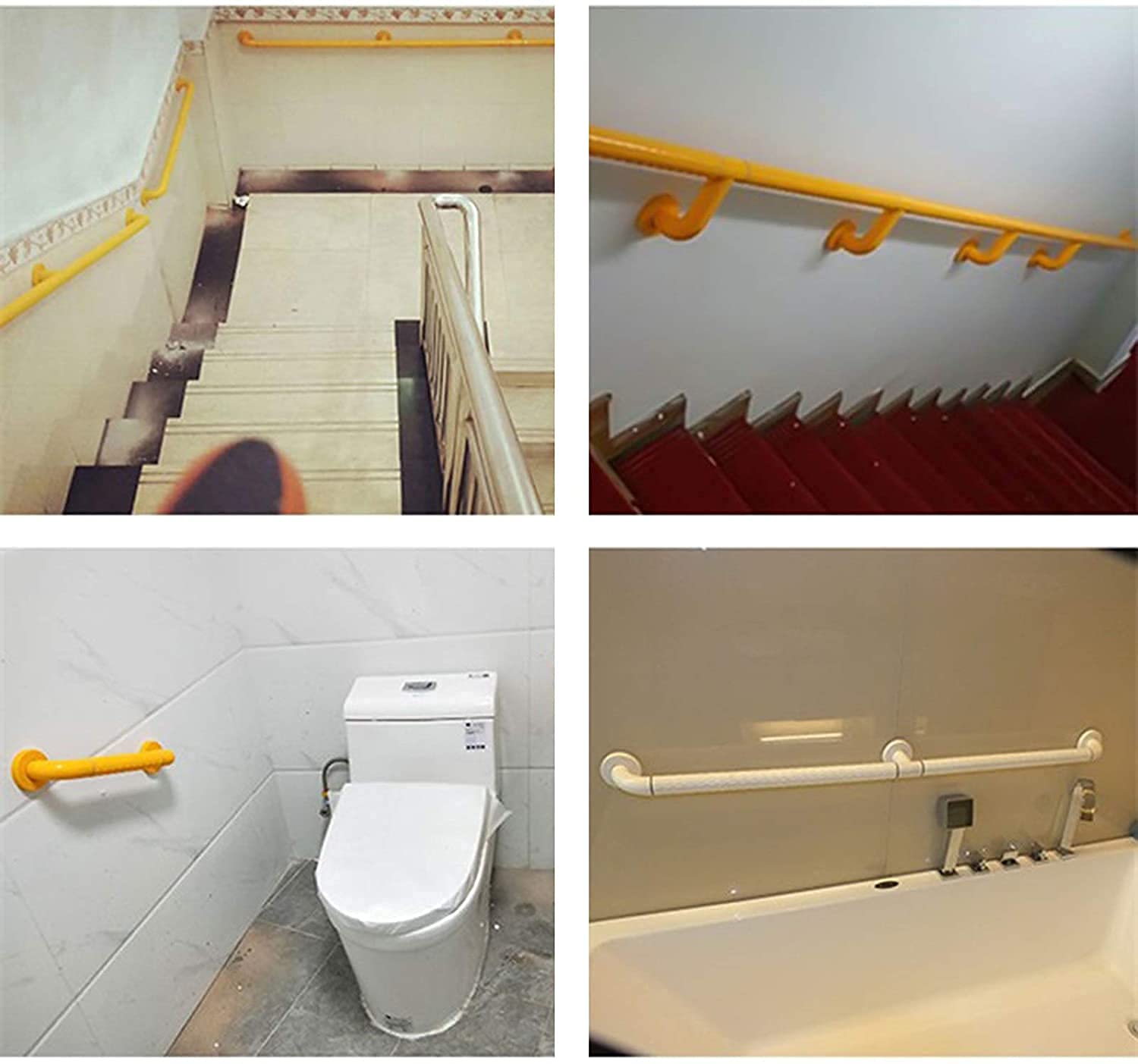 Asideros de baño de Seguridad para Pared, Barra de Apoyo para Ducha, asideros Antideslizantes, pasamanos para escaleras