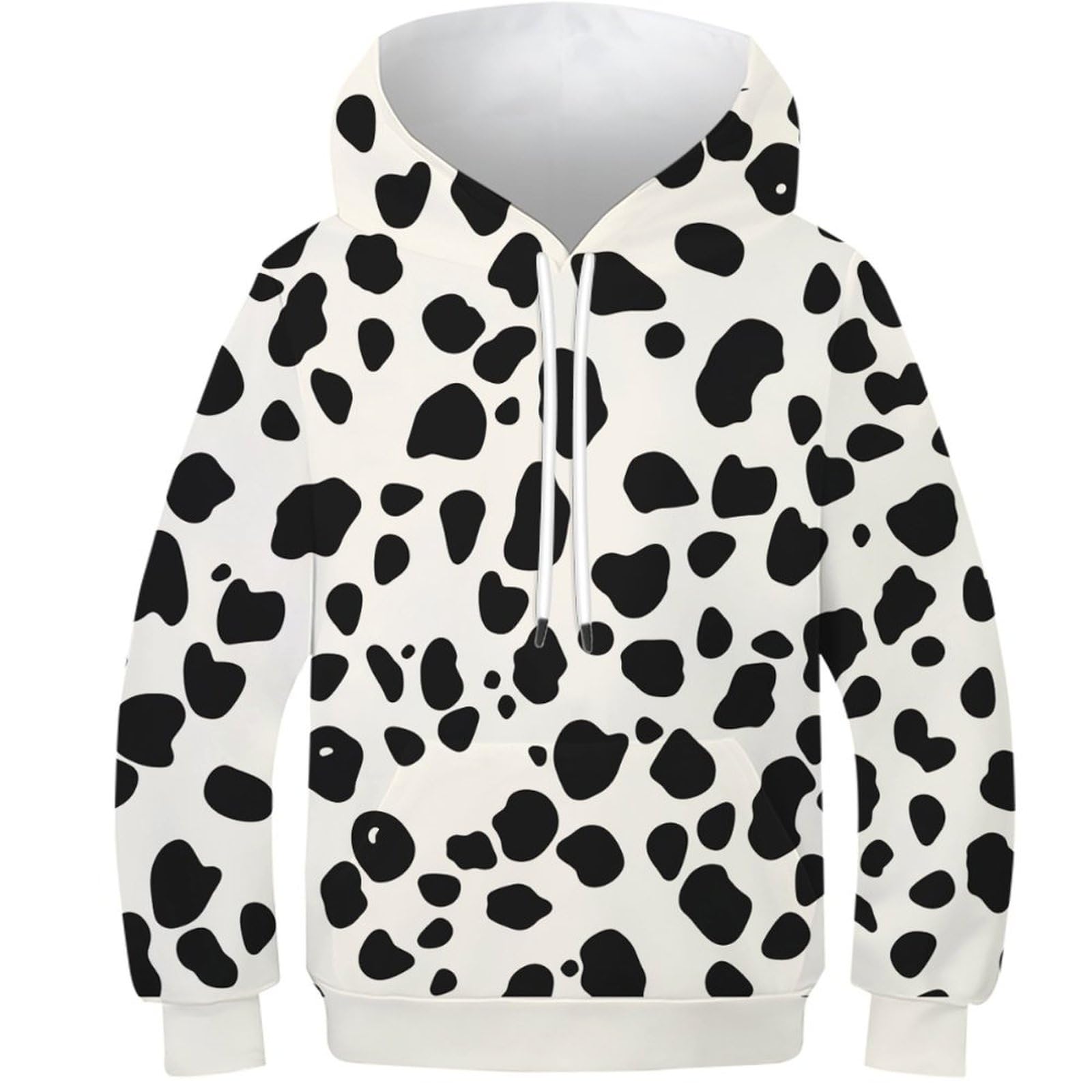 Sweat à capuche vache confortable vêtement ado chaud et fun - 8