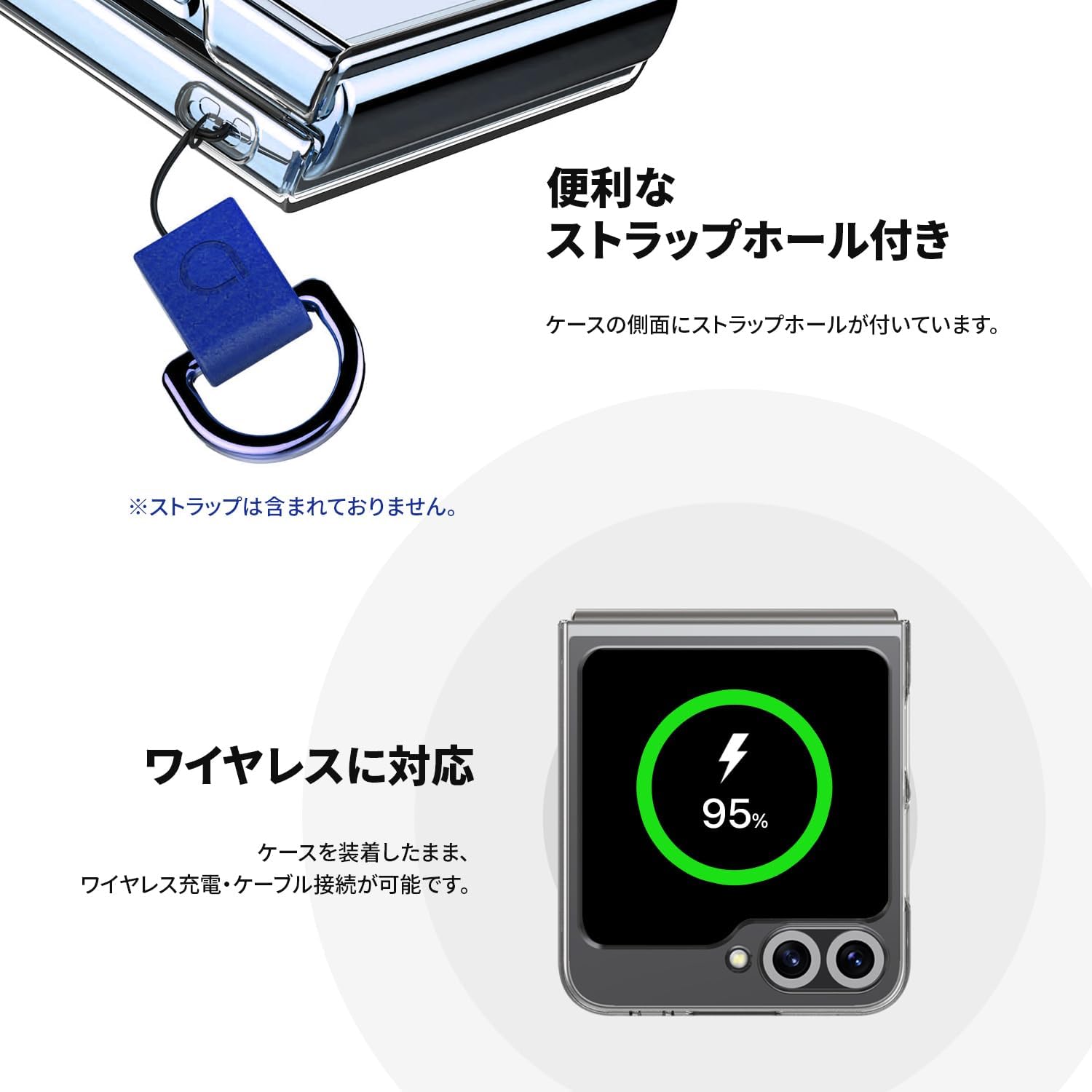 Araree Galaxy Z Flip6 Compatible Case, Hard Clear Cover, [Samsung Official Certified Product] [Thin, Integrated with Devices, Lightweight, Shock Absorption, Wireless Charging, UV Coating,