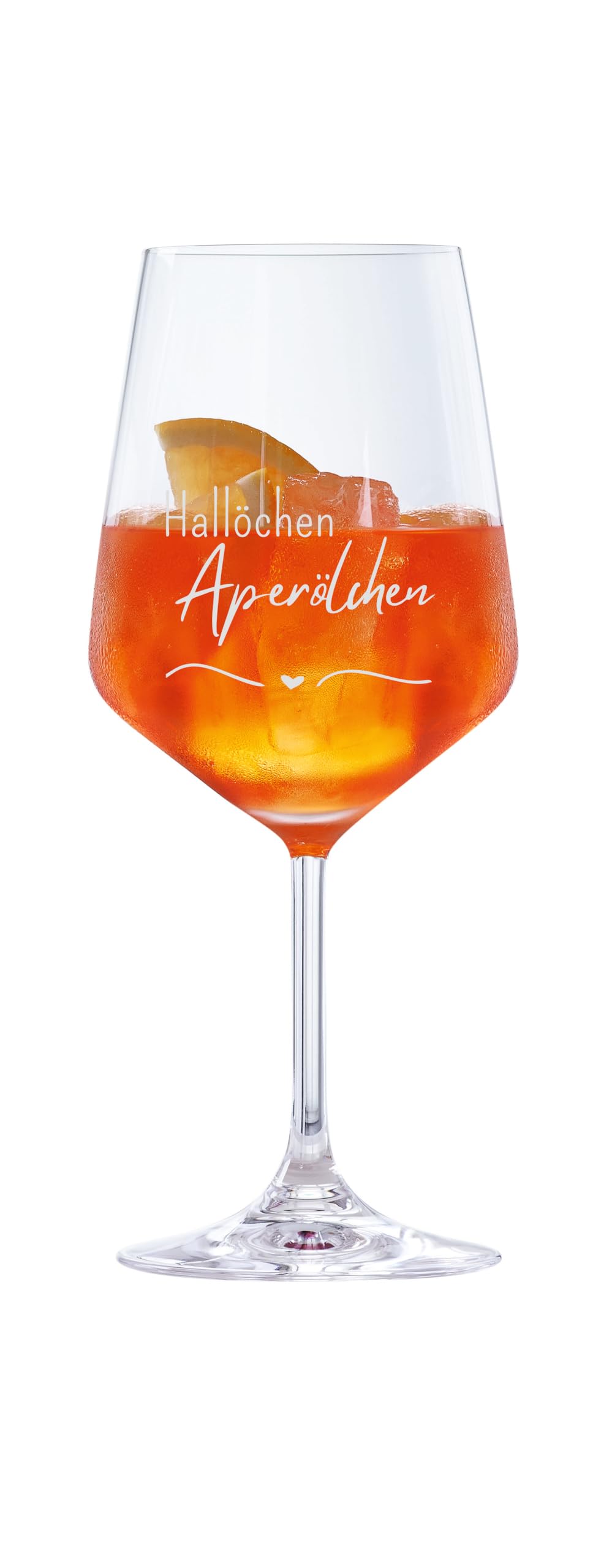 Spiegelau & Nachtmann Style Aperol Glass 630 ml with Engraving Hallöchen Aperölchen - APEROL SPRITZ Lovers - Made in Germany - Gift Idea (Aperol, Aperol)