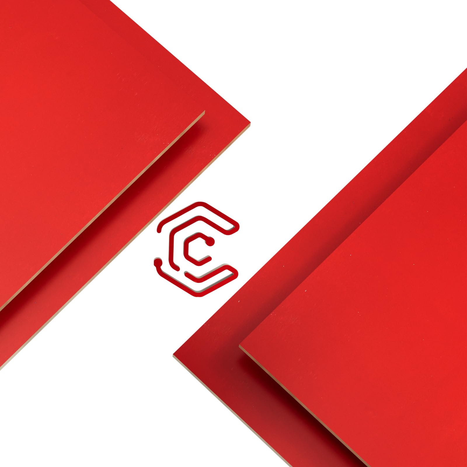 Creatorally 4 Pack Pre-Painted Colored Plywood Sheets,12x12x1/8 Inch (3mm) Basswood Board,Ideal for Laser Cutting, Engraving, DIY Crafts, Ornaments,