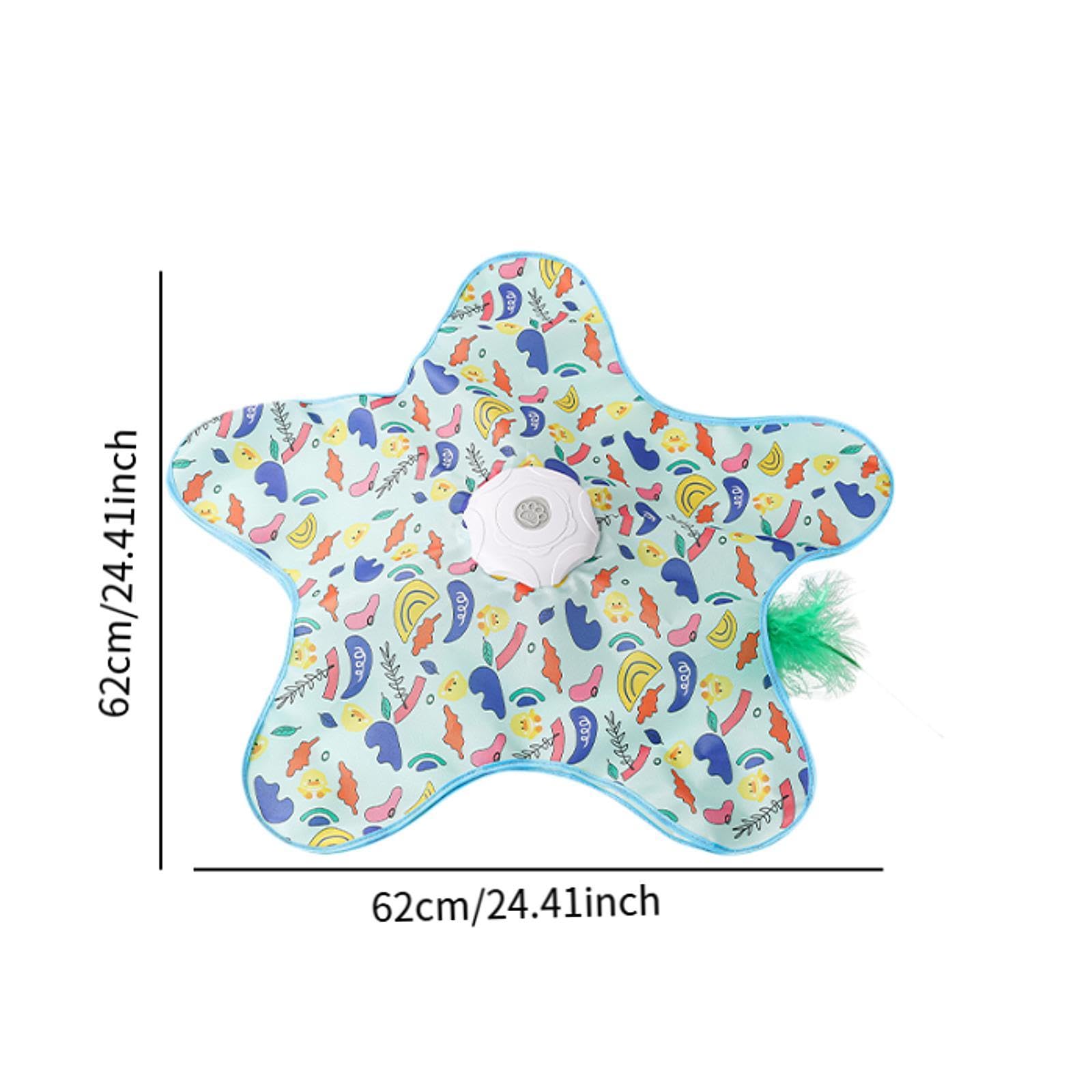 Juguete Interactivo para Gatos con Varita Automática Recargable Juegos de Plumas Escondidas Función Inteligente Material PP Adecuado para Estimulación, Amarillo