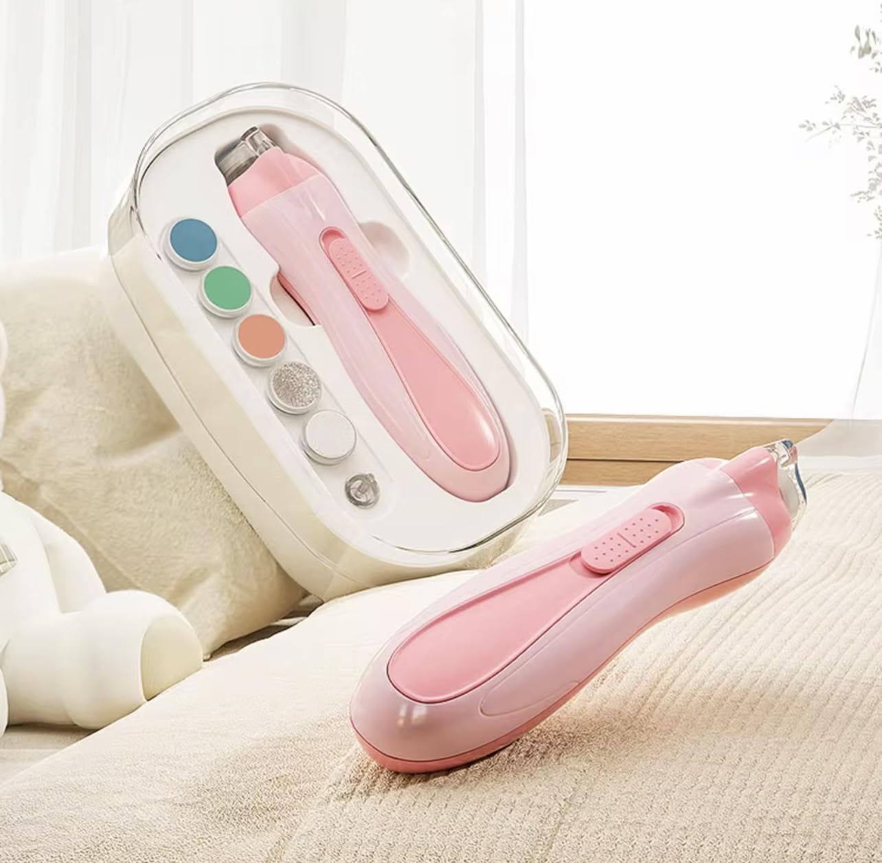Baby Nail Trimmer Electric Safe Baby Nail Clippers Baby Nail File Kit - Image 3
