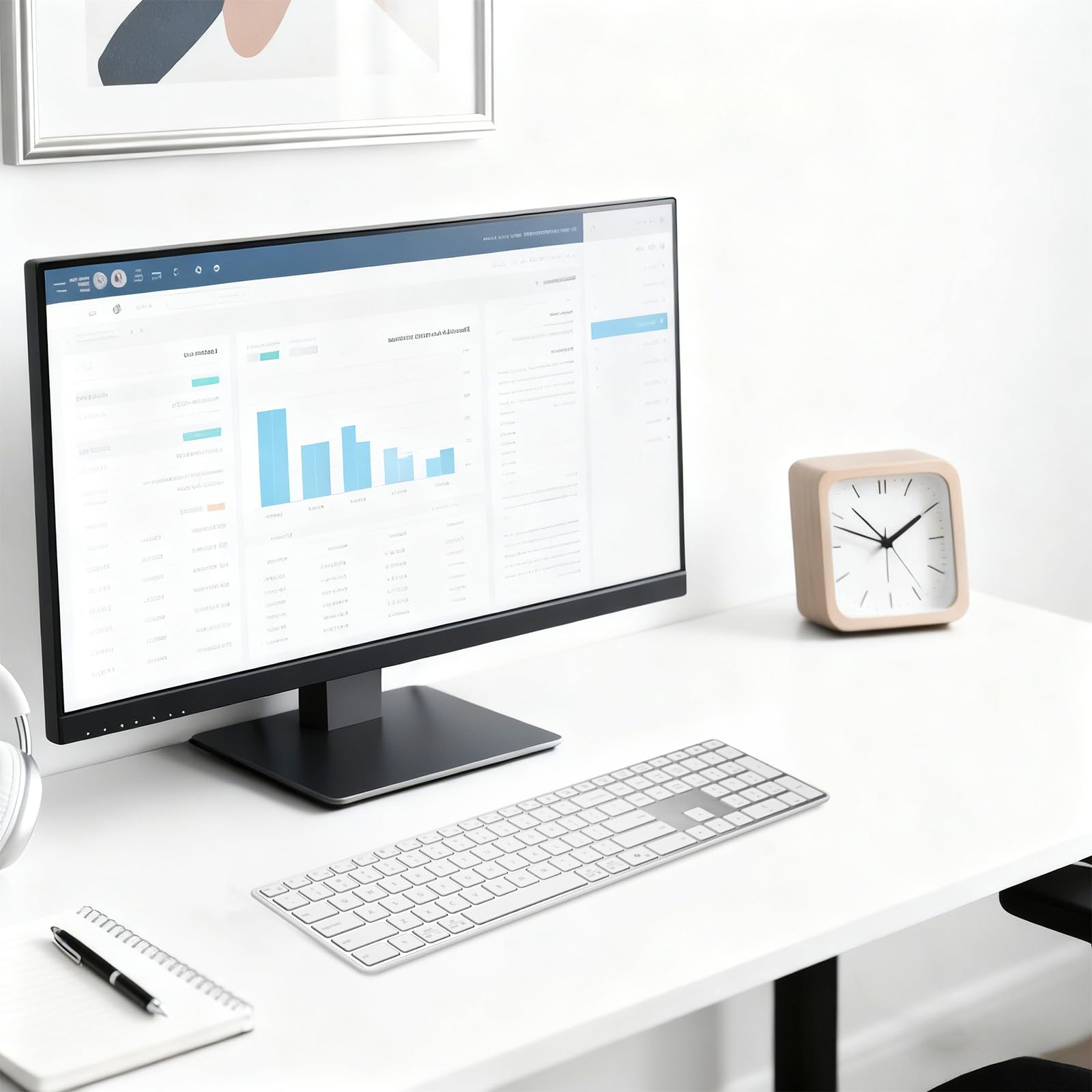 Tastiera Bluetooth senza fili in acciaio inox, a dimensione completa con tastierino digitale, multi-dispositivo, tasti silenziosi a profilo basso, doppia modalità 2.4G + Bluetooth per PC