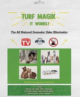 All Natural Granular Odor Eliminator (Use to get rid of odors from artificial turf, natural grass & farms; also removes smells from dogs, cats & animals along with bird/rabbit cages)