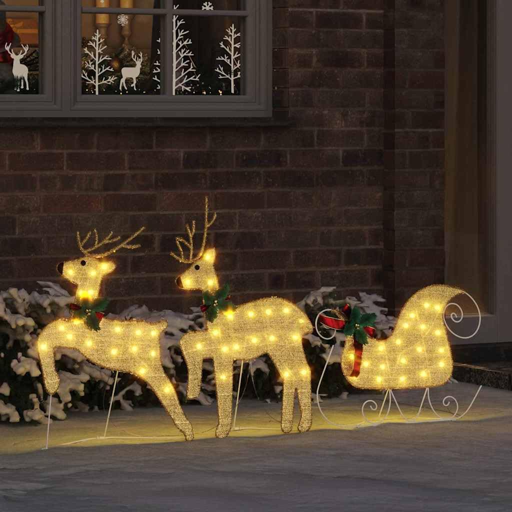 Festnight Beleuchtet Außen Led Rentier Outdoor 3er Set Weihnachtsdeko Draußen Weihnachtsfiguren Weihnachtsbeleuchtung Außen Figuren Weihnachten Deko Weinachtsdekorationen
