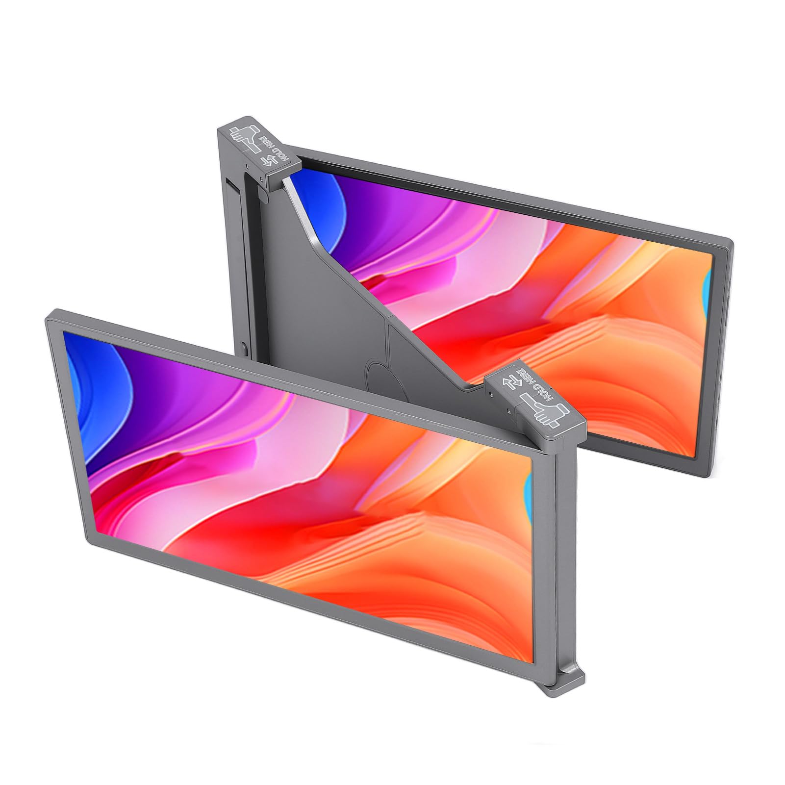 SUNGOOYUE Estensione del Display per Laptop con Schermi IPS da 13,3 Pollici, Collegando e Giocando per OS X, Ampia Applicazione in Shopping Online, Spazio Grigio