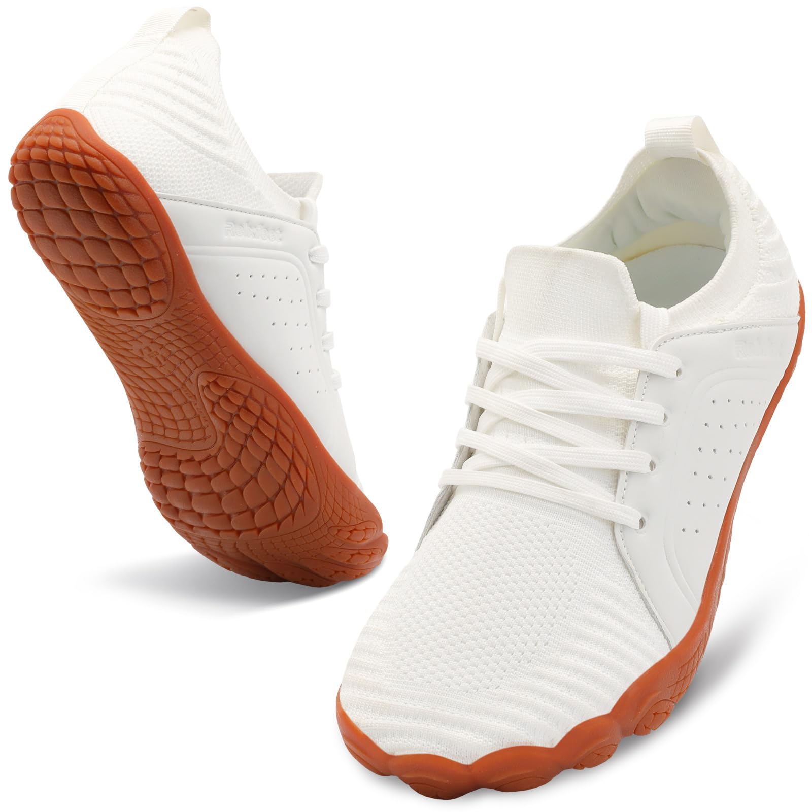 relxfeet Men's Barefoot Trail Running Shoes Minimalist Wide Toe Box Design Zero Drop Non-Slip Rubber Sole for Gym Hiking Walking
