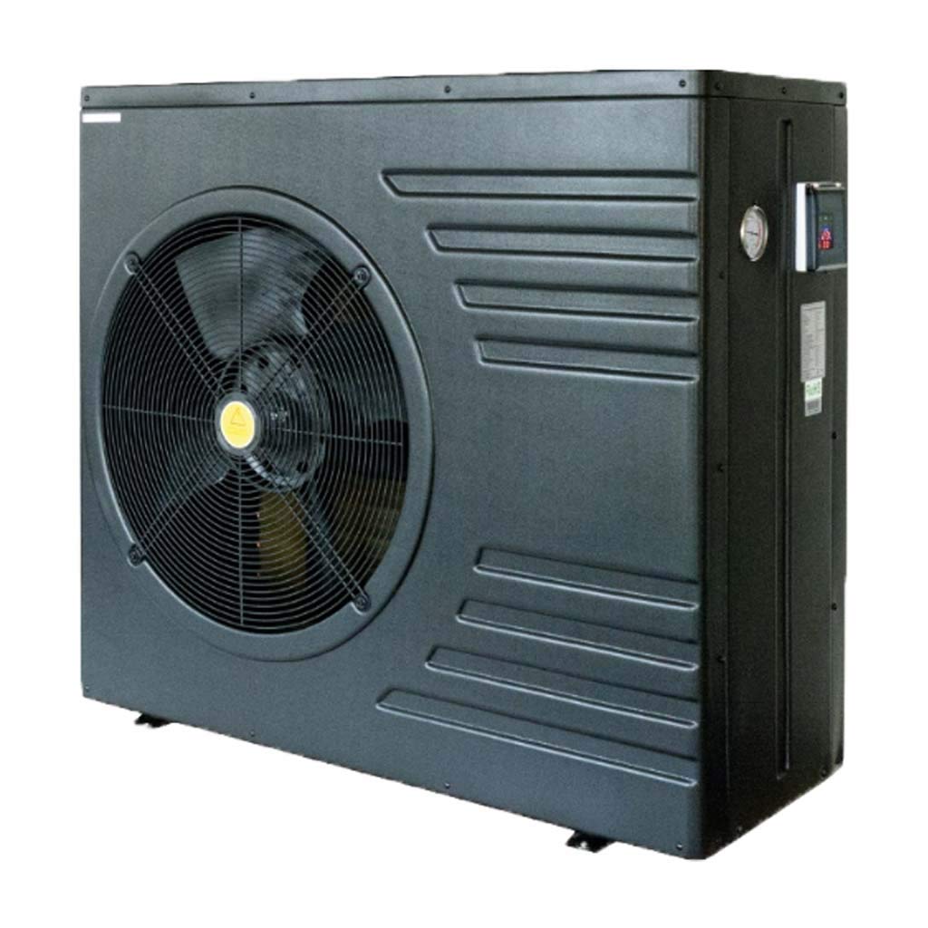 well2wellness Pompa di calore per piscina ON/OFF Mida.Black 14 – Riscaldamento per piscina con una capacità di riscaldamento fino a 14,5 kW Plus Bypass Set Basic + copertura