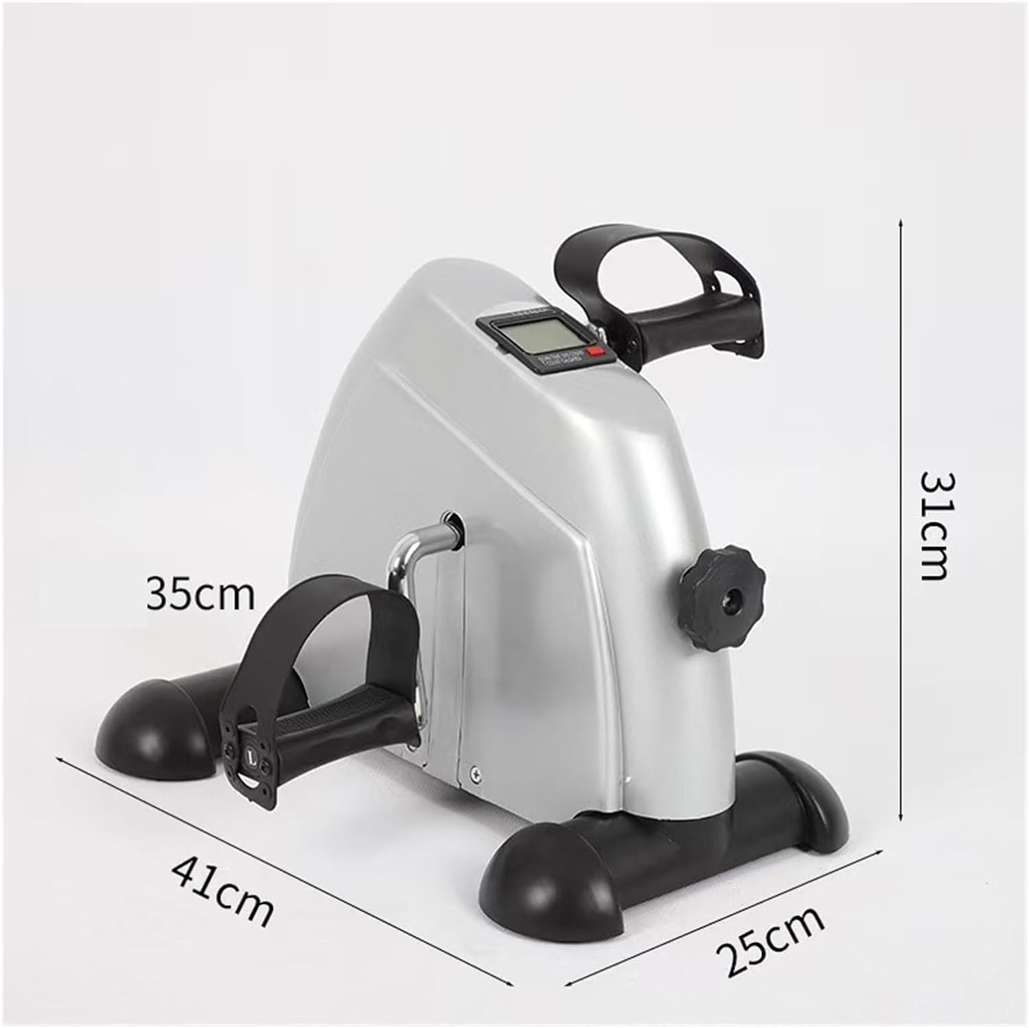 Electric Pedal Exerciser Under Desk – Quiet Motor Leg for Home Office Workouts, Compact Foot Bike with LCD Display for Low-Impact Cardio & Fitness