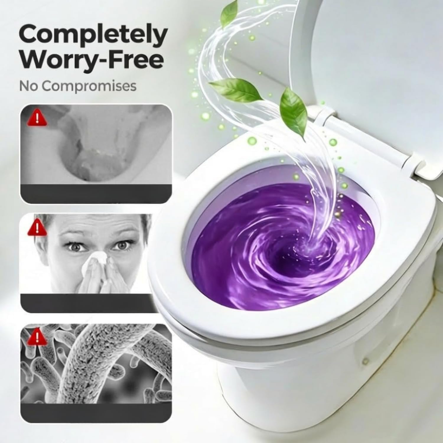 Polvere Detergentes Schiumogena Senza Contatto, Detergente Per Wc, 2026 Nuovo Detergente Anticalcare, Touch Free Foaming Toilets Cleaner, Toilet Cleaner, Detergentes Per Wc (3PCS)
