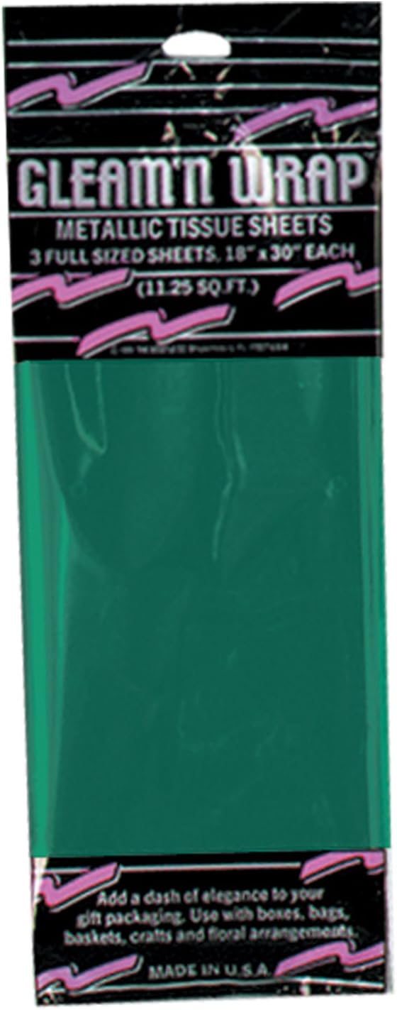 Beistle 3-Pack Metallic Gift Wrap Sheets - 18x30 Inch Shiny Cerise Pink Plastic For Crafts & Decor