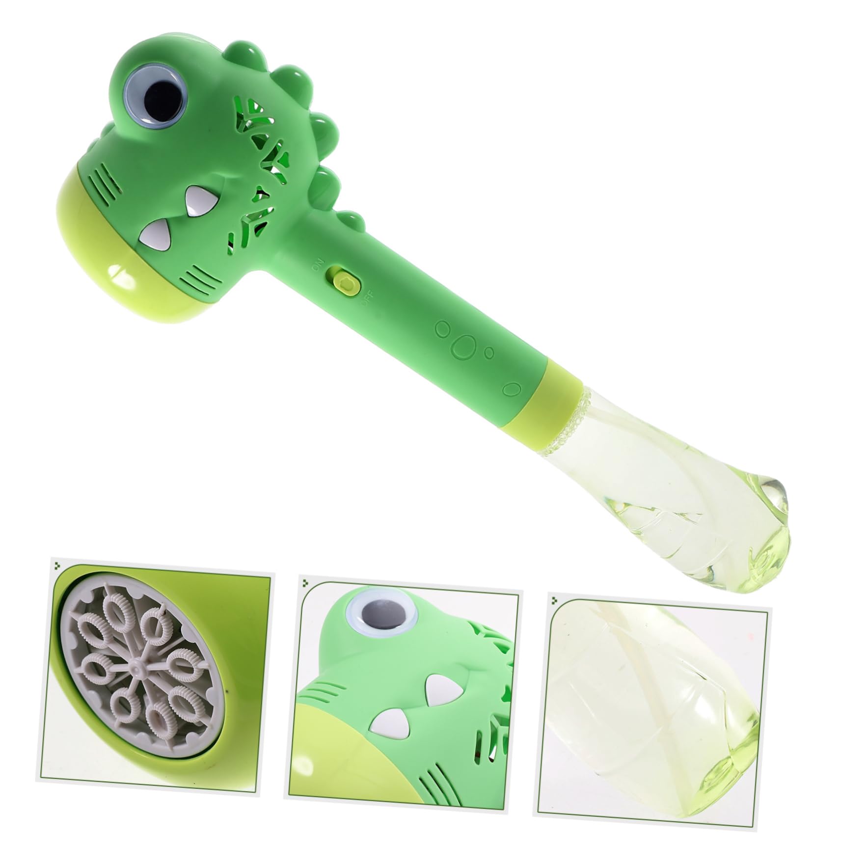 Macchina di Sapone Elettrica Portatile Design Cartone Animato, Facile da Usare, Capacità 180ml per Feste di Compleanno e Carnevali Estivi