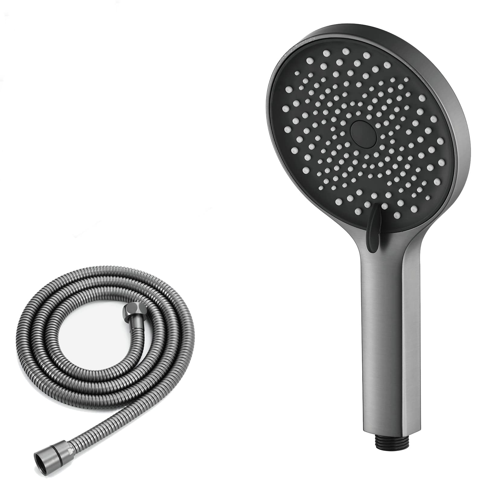 Set soffione e Tubo Flessibile per Doccia, soffioni Doccia ad Alta Pressione con Set Tubo Flessibile da 1,5 m, Set soffione e Tubo Flessibile Universale con modalità spruzzo a 3 im